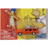 Image 3 : (2) Simpsons Johnny Lighting Die Cast Cars