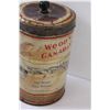 Image 3 : *Antique Wood's Canadian Souvenir Coffee Tin w/Lid - 6.5" x 4"