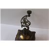 Image 3 : Antique R.G. 1927 Brass Coffee Grinder - Tray Drawer Front Needs Repair - 9" x 6"
