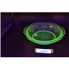 Uranium Green Depression Glass Florentine No. 1 - 8.5