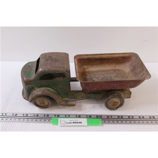 Vintage Lincoln Pressed Steel Dump Truck - 12" Long