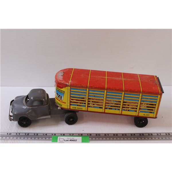 Louis Marx Semi & Livestock Trailer