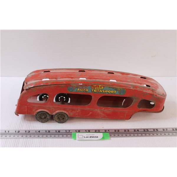 Louis Marx Pressed Steel Auto Transport Trailer