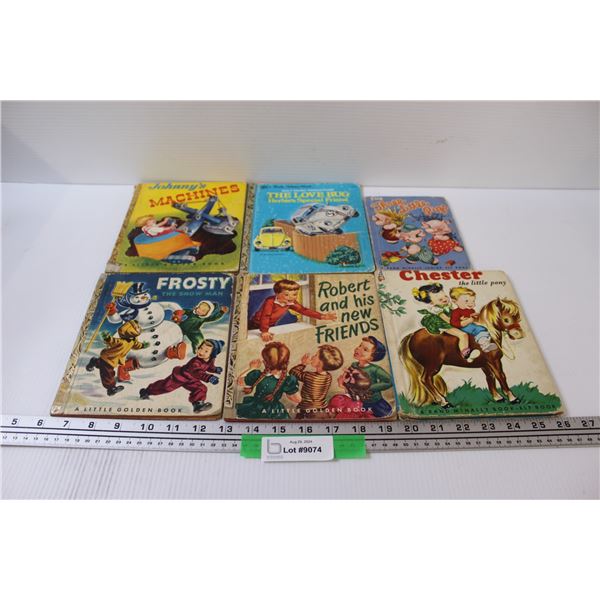 (6) Vintage Children's Books: Frosty, Three Little Pigs, Misc.