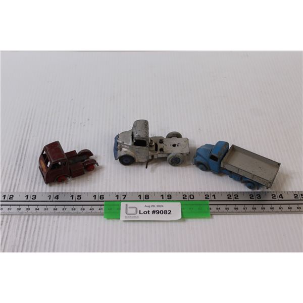(2) Dinky Toy Cars: Semis & Grain Dump Truck
