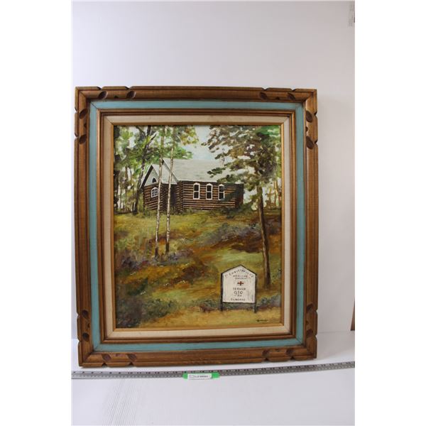 * St. Christopher's Anglican Church Painting - By R.C. Anderson - 32" x 27.5"