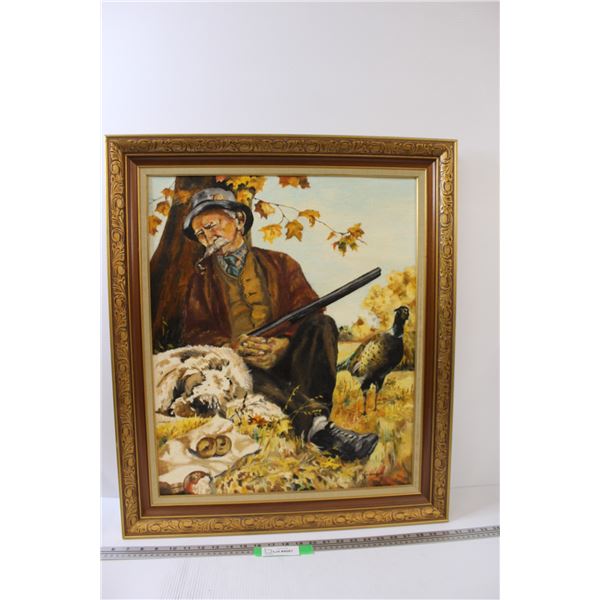 * Hunter & His Dog - By R.C. Anderson - 29" x 25"