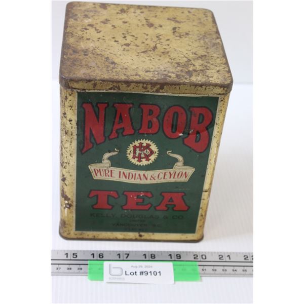 Antique Nabob 3lb Tea Tin