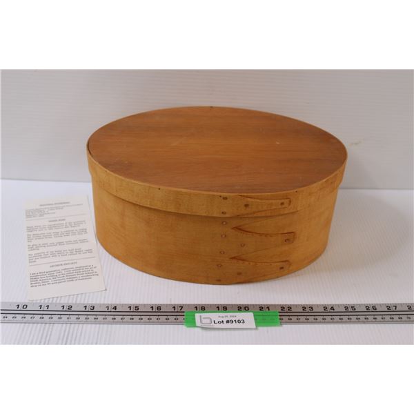 Shaker Bentwood Box -By Arthur Perlett From Saskatoon