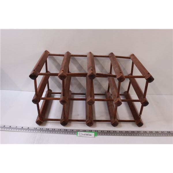 Wooden 8 Bottle Wine Rack