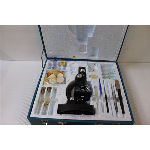 Toy Microscope & Accessories in Carrying Case
