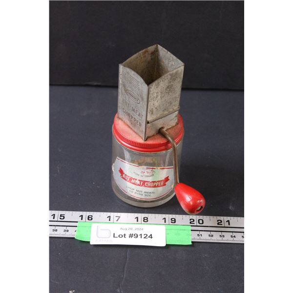 Glass Jar Nut Meat Chopper