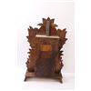 Image 7 : *Carved Wood Gingerbread Style Clock w/Key 