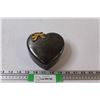 Heart Shaped Metal Jewelry Box