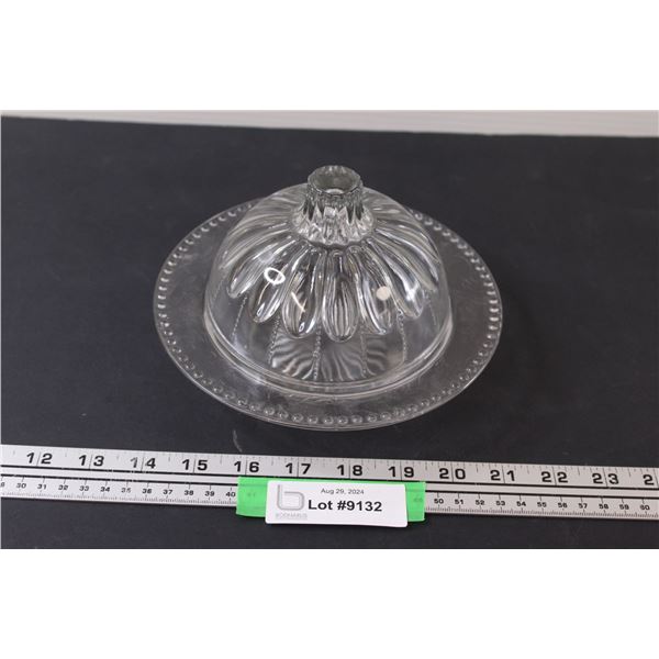 Canada Glass Butter Dish w/ Lid