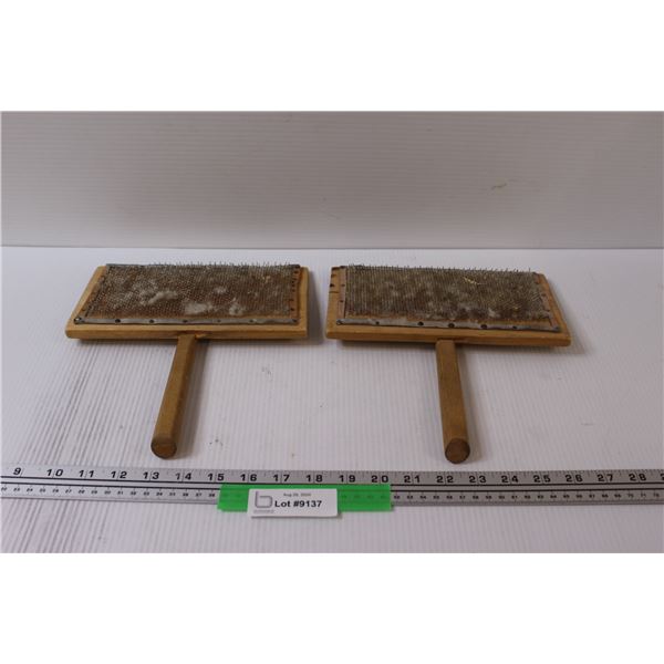 Pair of Wool Carders