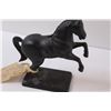 Image 3 : John Wright Cast Iron Horse Coin Bank #8 - 7" Inches Tall