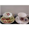 Image 3 : (6) Tea Cups & Saucer Sets: Tuscan, Queen Anne, Hammersley, Royal Worcester, Misc.