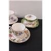 Image 4 : (6) Tea Cups & Saucer Sets: Tuscan, Queen Anne, Hammersley, Royal Worcester, Misc.