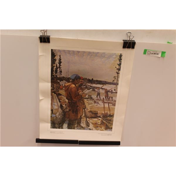 Samuel Hearne Building Cumberland House Print - 1774-75 - 20" x 16"