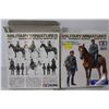 Image 3 : (2) Tamiya Military Miniatures 1/35 Wehrmacht Mounted Infantry Set - One Still Sealed