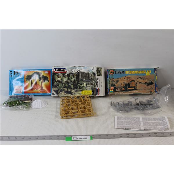 Bum Miniature Trees Set, Emhar American WW1 Infantry Doughboys' 1/72 Scale, Airfix German Reconnaiss