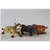 Image 4 : Lion King Stuffy Plushie Toy, (2) Small Lion Stuffy Plushies, Lion Model, (2) Camel Models, Rhino Mo