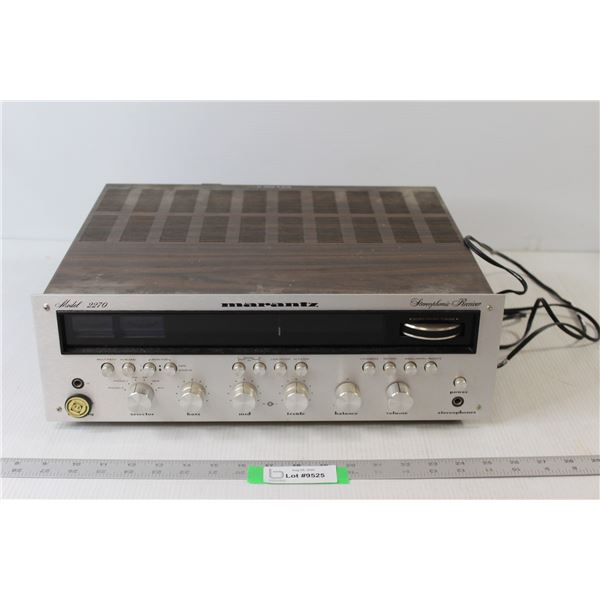 Marantz Stereophonic Receiver Model 2270 - Tested Turns On