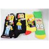 Image 3 : The Simpsons Small Blanket, (3) Simpsons Decorated Wallets, (4) Pairs of Simpsons Decorated Socks