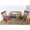 Image 1 : ** Kids Table With (2) Chairs - Table Measures 24" x 16" x 19" High