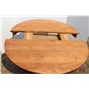 Image 2 : ** Round Fumed Maple Dining Table 45 1/2" Wide x 28" High