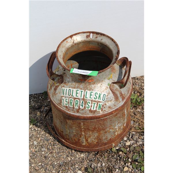 ** Cream Can - 13 1/2" x 17"