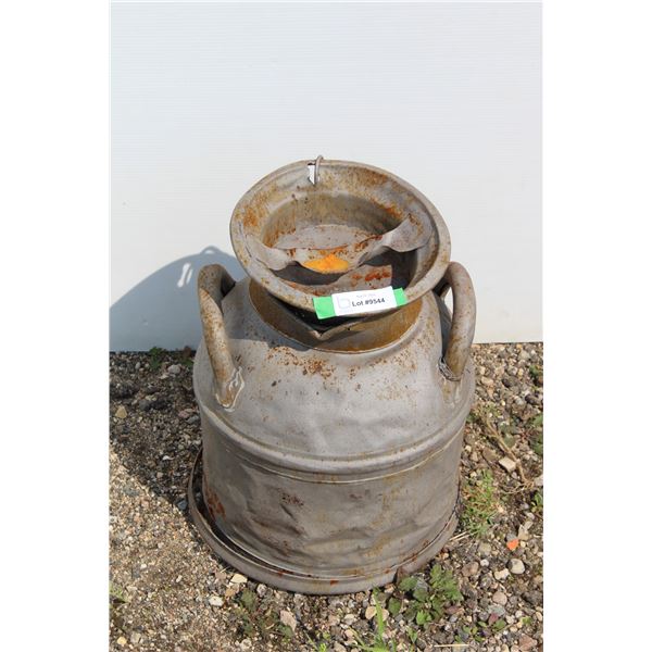 ** Cream Can with Lid - 13 1/2" x 17"