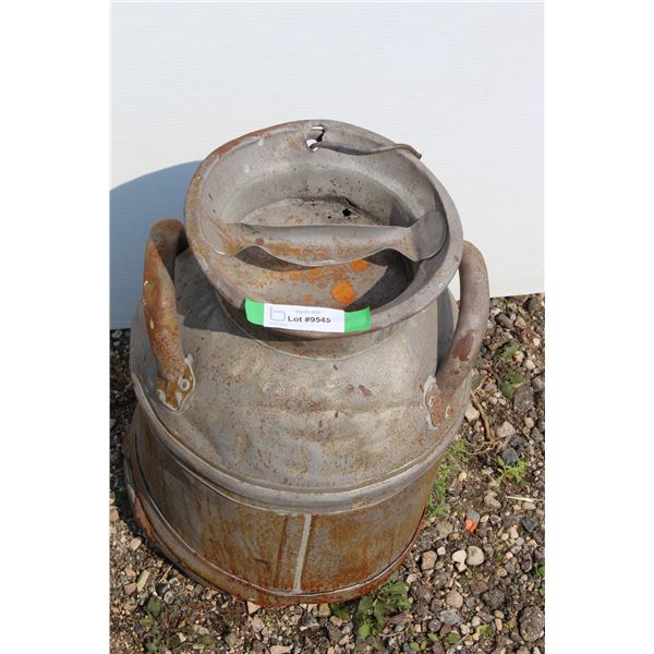 ** Cream Can with Lid - 13 1/2" x 17"