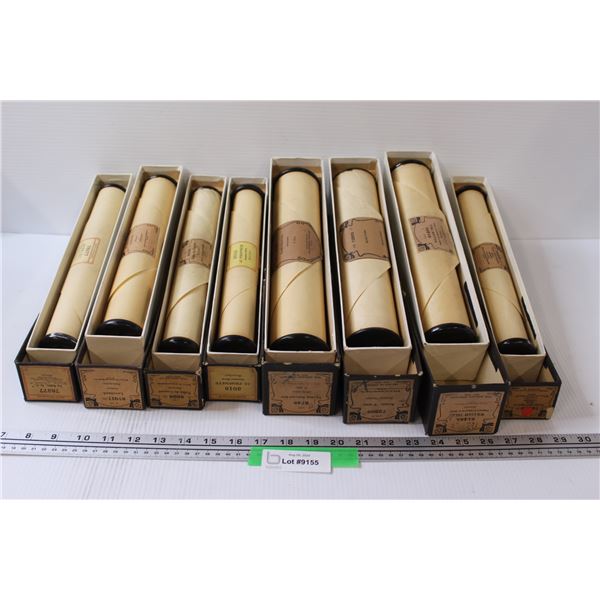 (8) Player Piano Rolls: Bartlett, Strauss, Herzer, Misc. Classical Artists