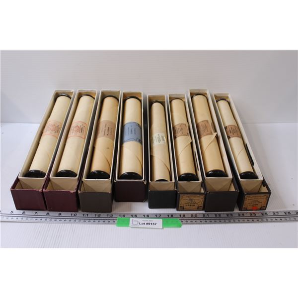 (8) Player Piano Rolls: Hermann, Brahms, Hobart, Misc. Classical Artists