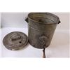 Image 4 : Antique Galvanized Steel Butter Churner - 11" x 10"