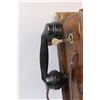 Image 2 : Antique Northern Electric Wall Mount Telephone - 21" x 9" x 12"