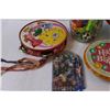 Image 4 : Vintage Children's Toy Lot: Top, Tambourine, Misc.