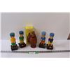 Image 1 : Vintage Statues: Aztec in a Barrel & Boys Button Activated Toy