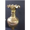 Image 2 : (2) Brass Vases (16" & 9.5 Tall)