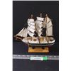 Wood Sailboat Replica on Stand - 9" x 9"