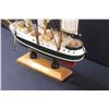 Image 4 : Wood Sailboat Replica on Stand - 9" x 9"