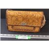 Tooled Leather Art Purse w/Strap