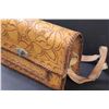 Image 3 : Tooled Leather Art Purse w/Strap