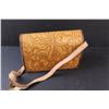 Image 4 : Tooled Leather Art Purse w/Strap