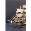 Image 2 : Wooden Model Sailboat "Red Jacket" - 14" x 12"