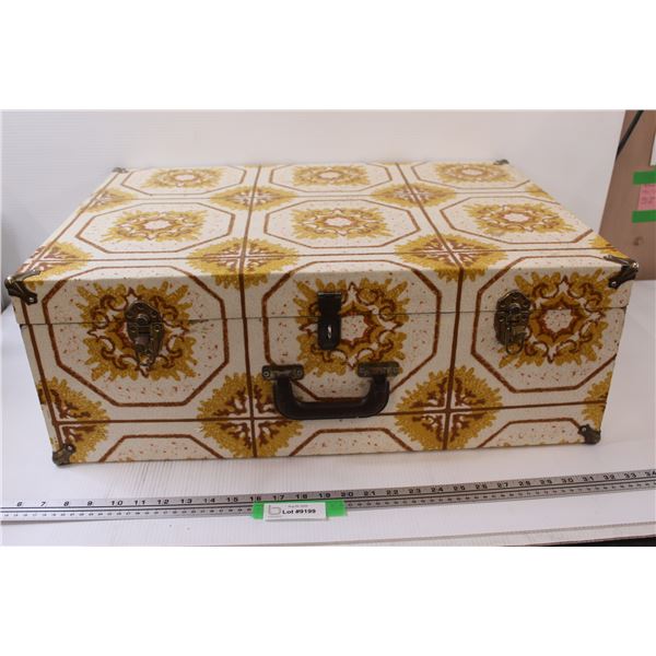 Wooden Trunk Suitcase - 26" x 18" x 9"