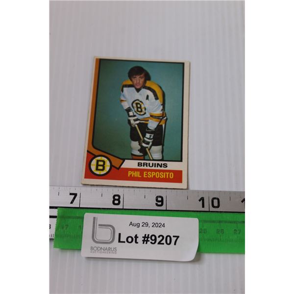 Phil Esposito 1974-75 OPC Hockey Card