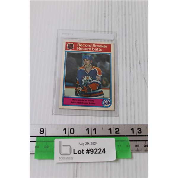 Wayne Gretzky 1982-83 OPC Record Breaker Hockey Card